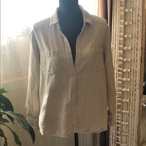 Madewell light pink flannel